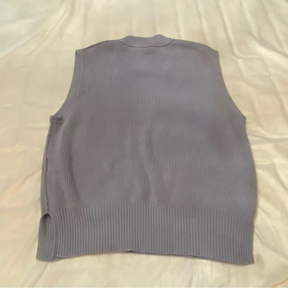 Free People easy street oversized Lavender Sleeveless Sweater 2518 - Picture 11 of 12